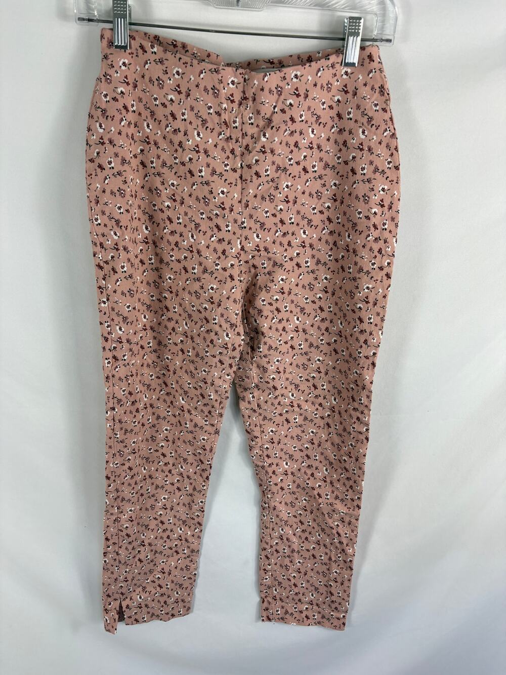 Jules & Leopold Floral Casual Pull on Pant Pink Size Small